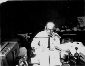 Founder Manfred Katzenstein on the phone