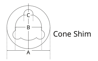 cone shim dimensions