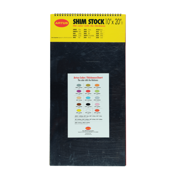 10 by 20 shim stock package