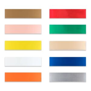 ten aluminum shim stock colors